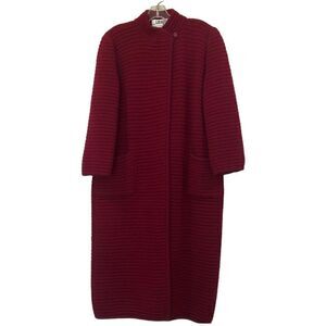 RARE Vintage I.Magnin Charlotte Sweater Coat Red Sz.M